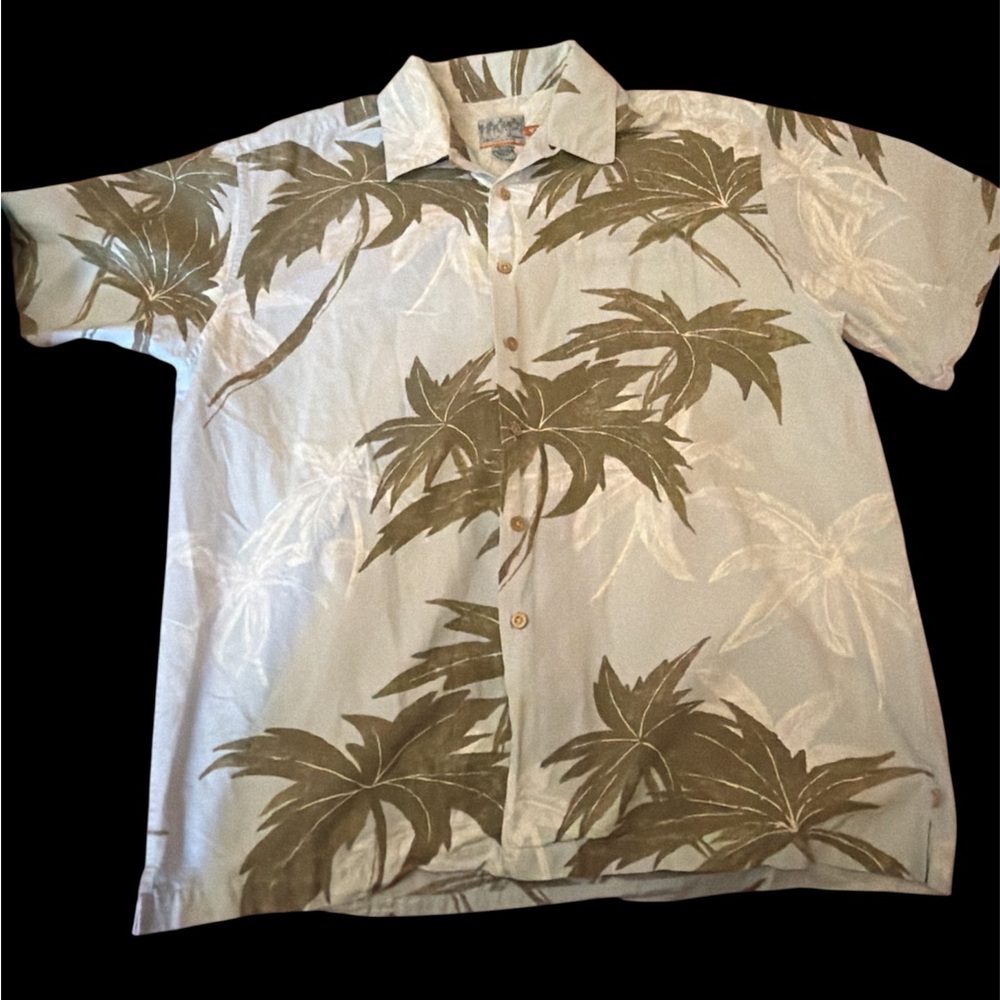Quiksilver Edition Shirt‎ Men XL BLUE Floral Hawaiian Comfort Fit Beach Resort